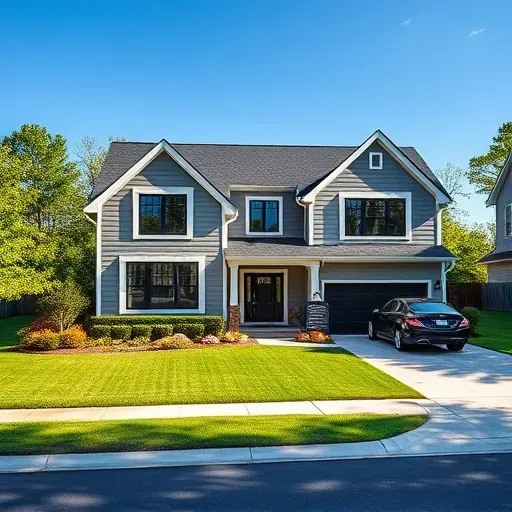 Renovated Wilson's Mills home with modern siding, large windows, lush lawn, driveway, and mature trees under sunny sky.
