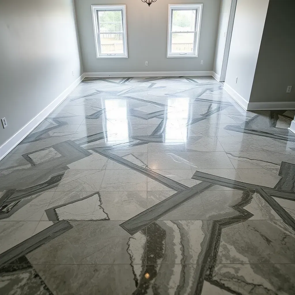 Water-damaged Raleigh home interior with dehumidifiers, fans, wet flooring, peeling drywall, showcasing water restoration efforts.