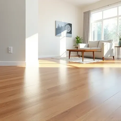 Restored living room in Wilson's Mills, NC, featuring polished hardwood floors, neutral walls, modern furniture, and natural sunlight.