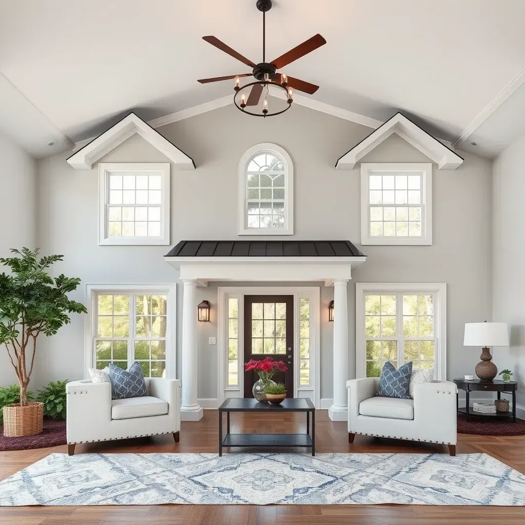 Beautifully renovated Rolesville, NC home with vibrant paint, fresh siding, inviting porch, lush landscaping, and charming neighborhood.