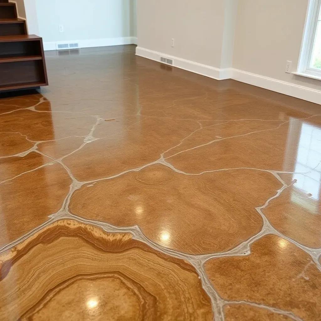 Water damage interior scene in Creedmoor, NC showing soaked carpet, water stains, warped wood floors, drying equipment, and wet drywall.