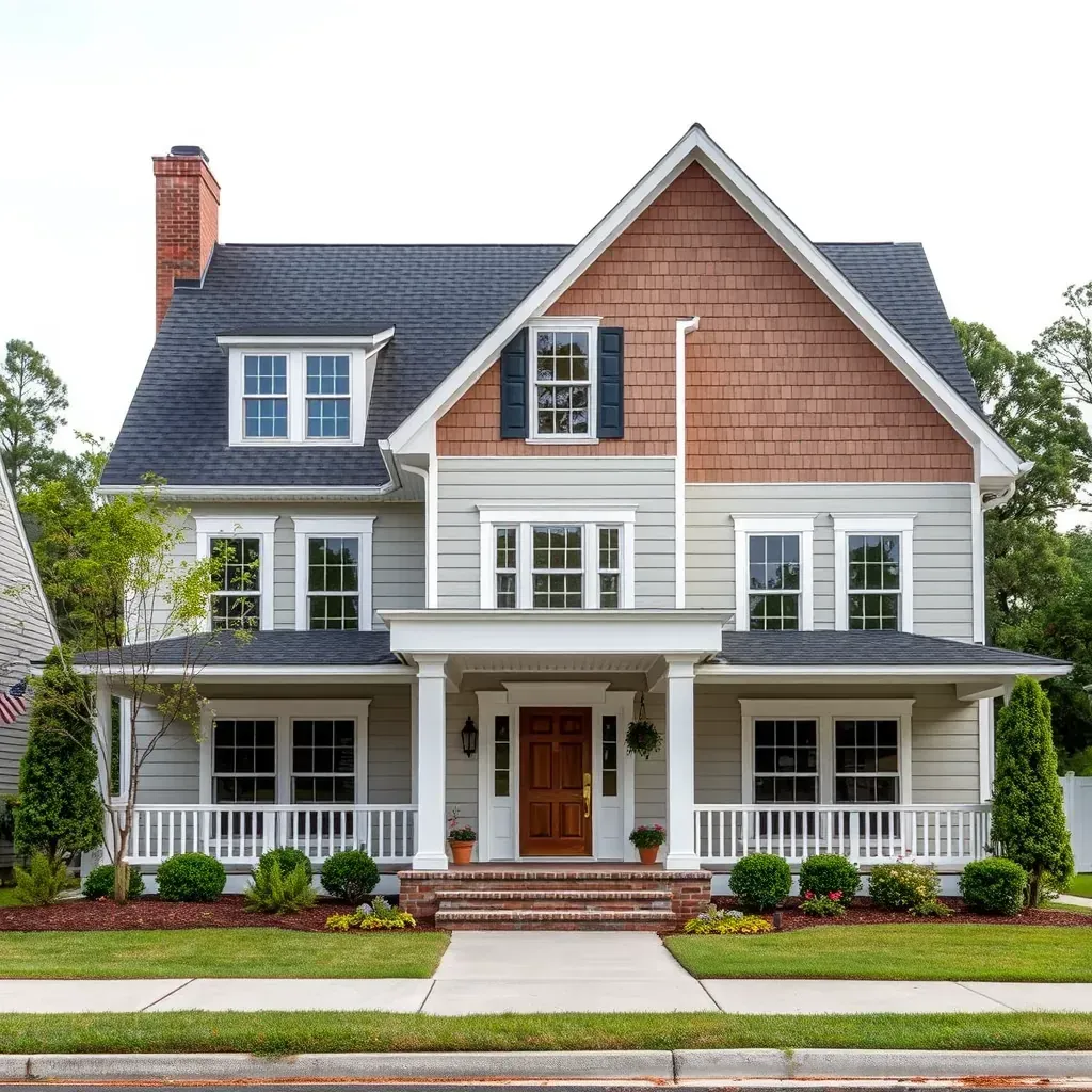 Charming renovated home in Wilson's Mills, NC, with fresh paint, modern trim, lush greenery, and a well-maintained driveway.