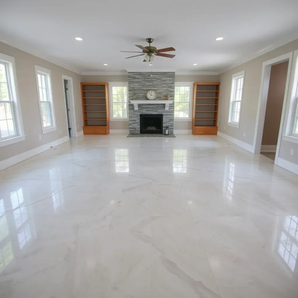 Water damage restoration in Erwin, NC: soaked hardwood floors, peeling paint, moisture meters, and professional equipment.
