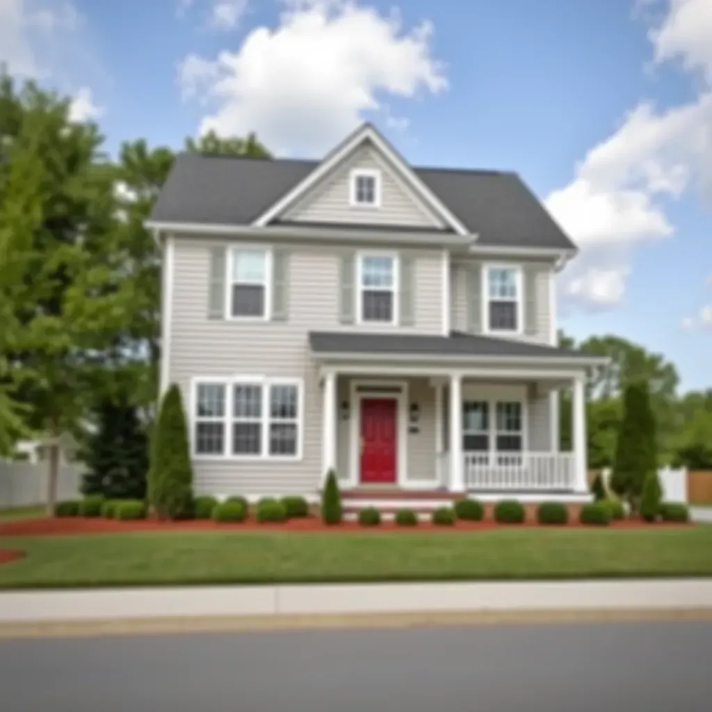 Beautiful renovated Princeton, NC home with new siding, modern porch, lush landscaping, and upgraded garage highlights.