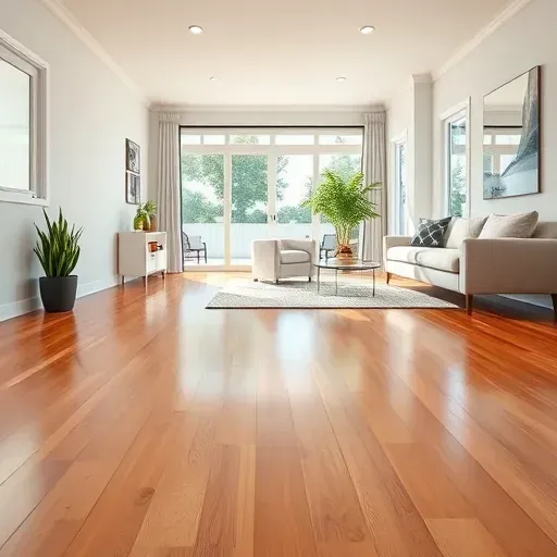 Restored living room in Lillington, NC, featuring spotless hardwoods, pristine drywall, bright natural light, and fresh decor.