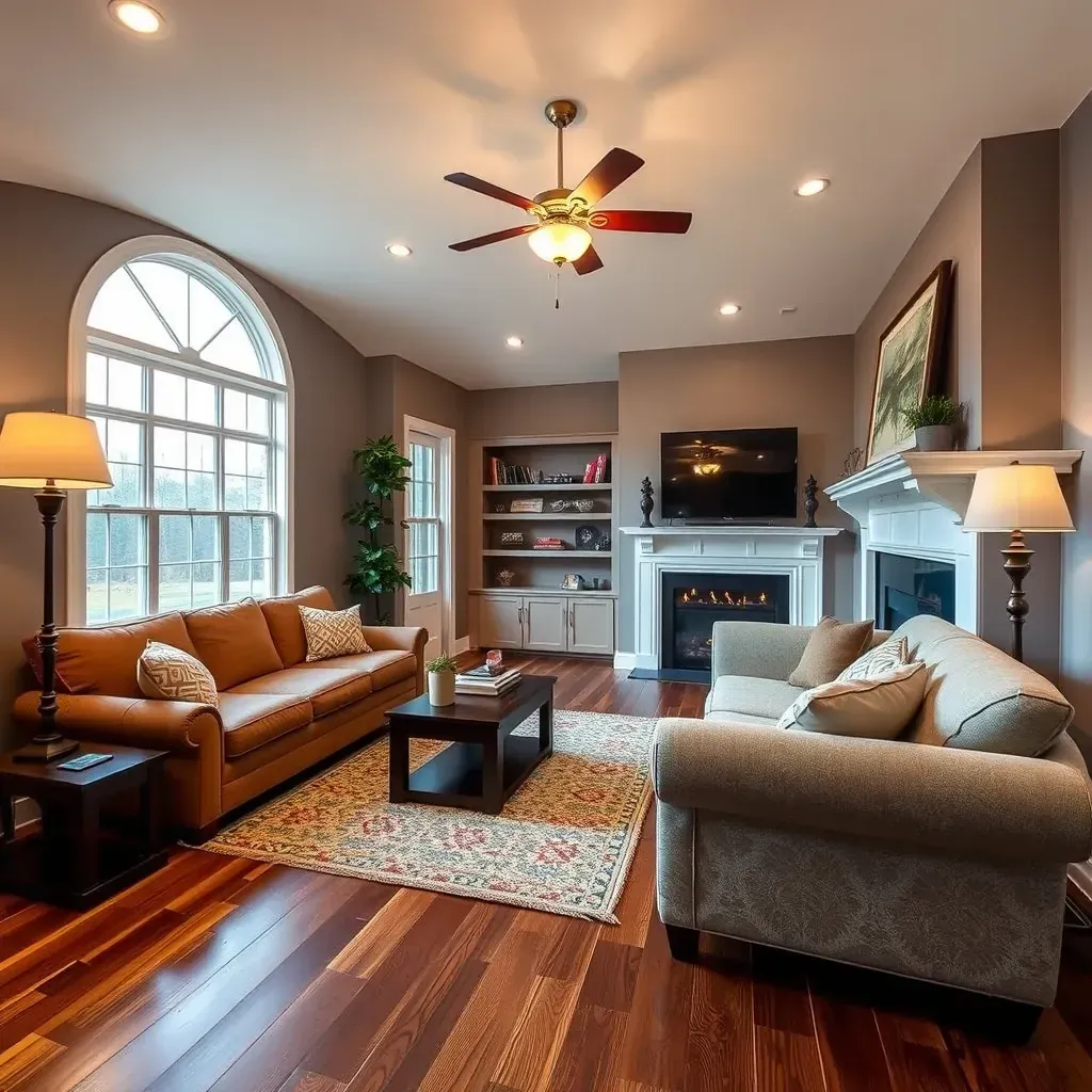 Beautifully renovated Archer Lodge, NC home with modern siding, lush landscaping, and stylish porch enhancements.