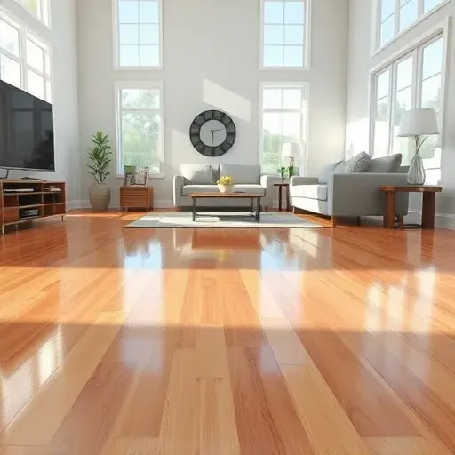 Restored Dunn, NC living room with clean hardwood floors, bright natural light, and pristine, mold-free walls.