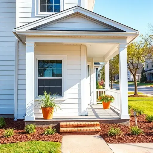Finished home renovation in Franklinton, NC featuring a modern facade, stylish windows, landscaped yard, and welcoming porch.