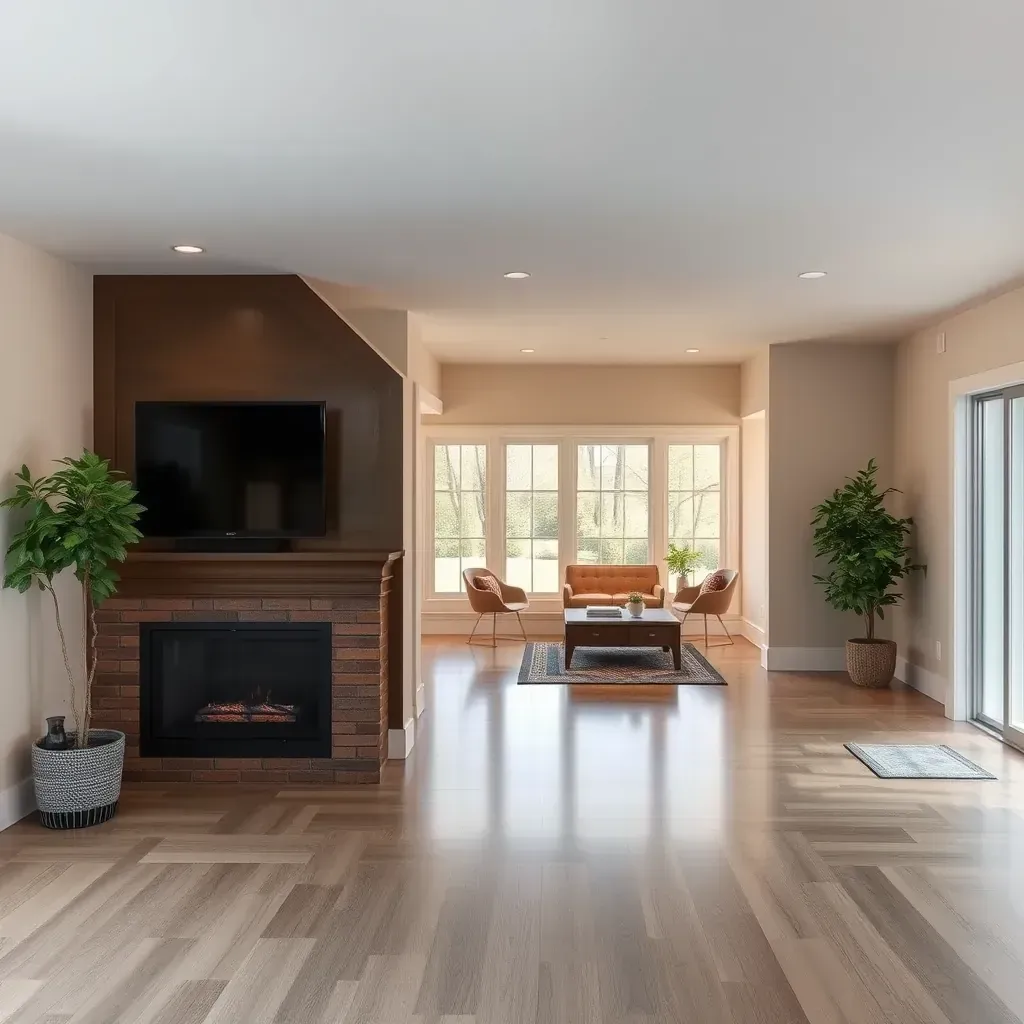 Home Restoration & Remodeling in Cary, NC with new flooring, paint, and updated kitchen cabinets.