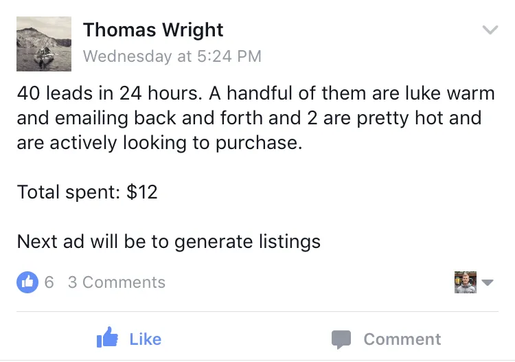 Screenshot of a testimonial 12