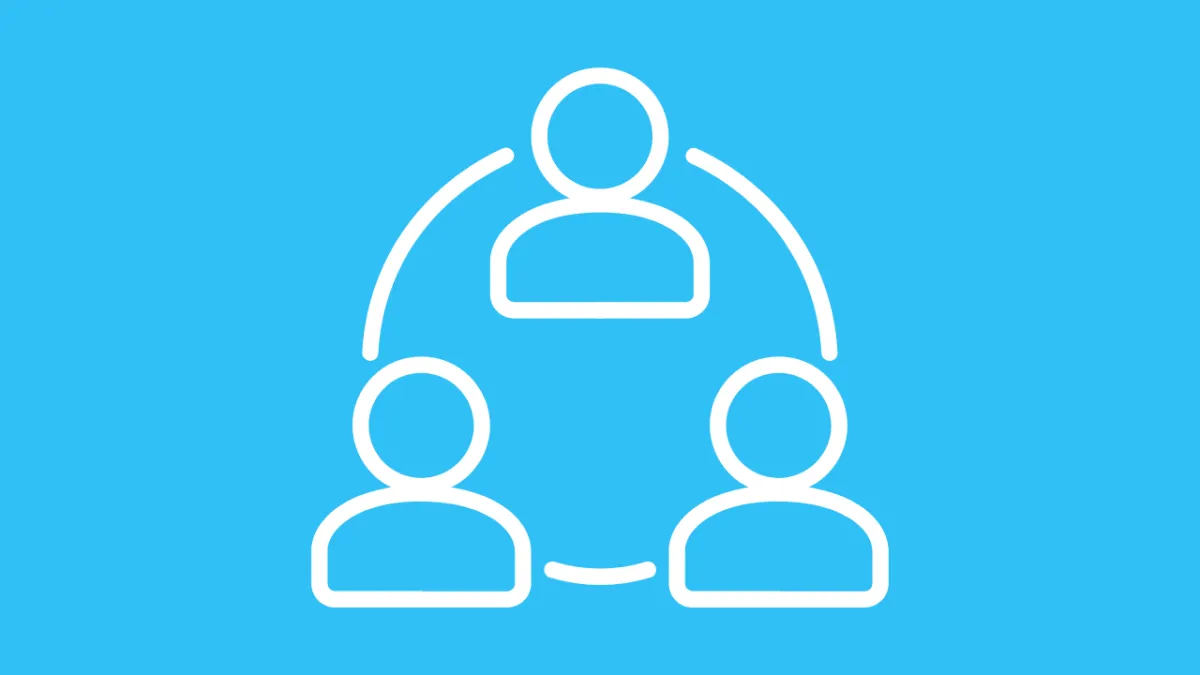 Icono de personas conectadas representando un equipo de alto rendimiento unido y robusto en KIS