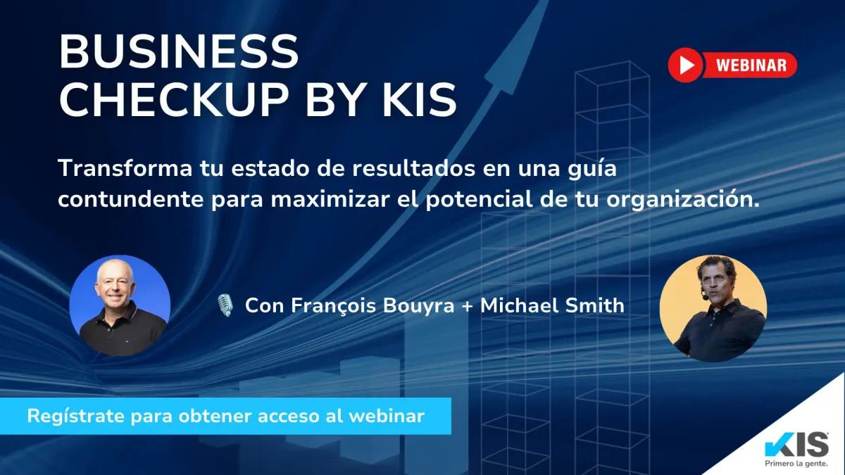 Portada del webinar Business Checkup by KIS impartido por François Bouyra y Michael Smith sobre rentabilidad