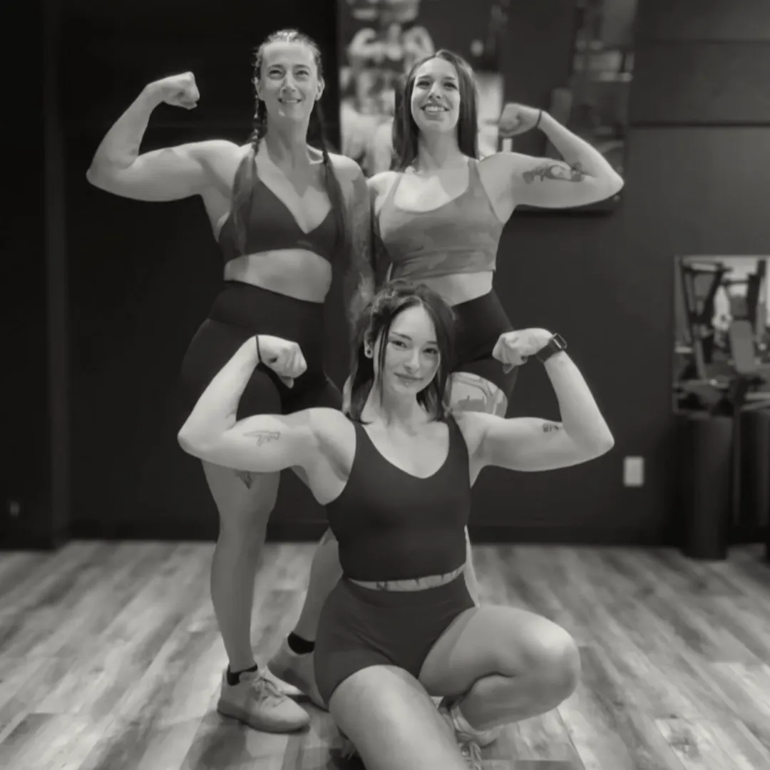 man exercising inside dim room