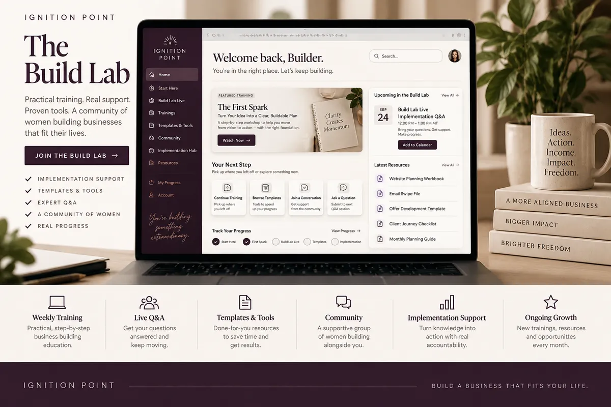 Ignition Point Build Lab membership experience example