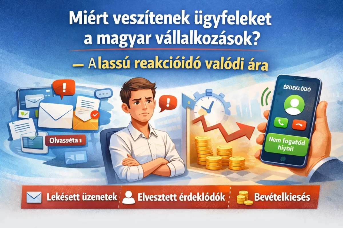 Miért veszítenek ügyfeleket a magyar vállalkozások? – A lassú reakcióidő valódi ára
