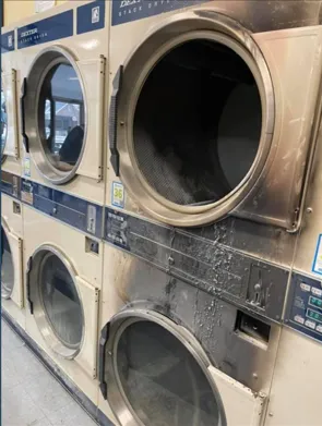 burnt washing machine