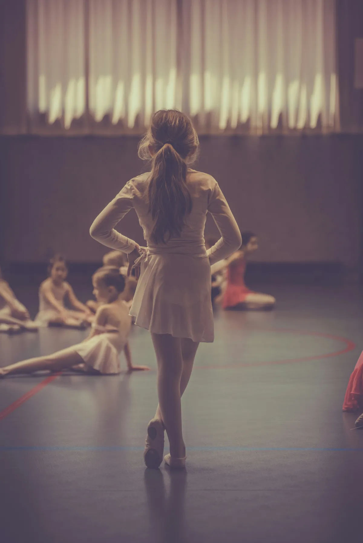 Figure Skater doing spiral