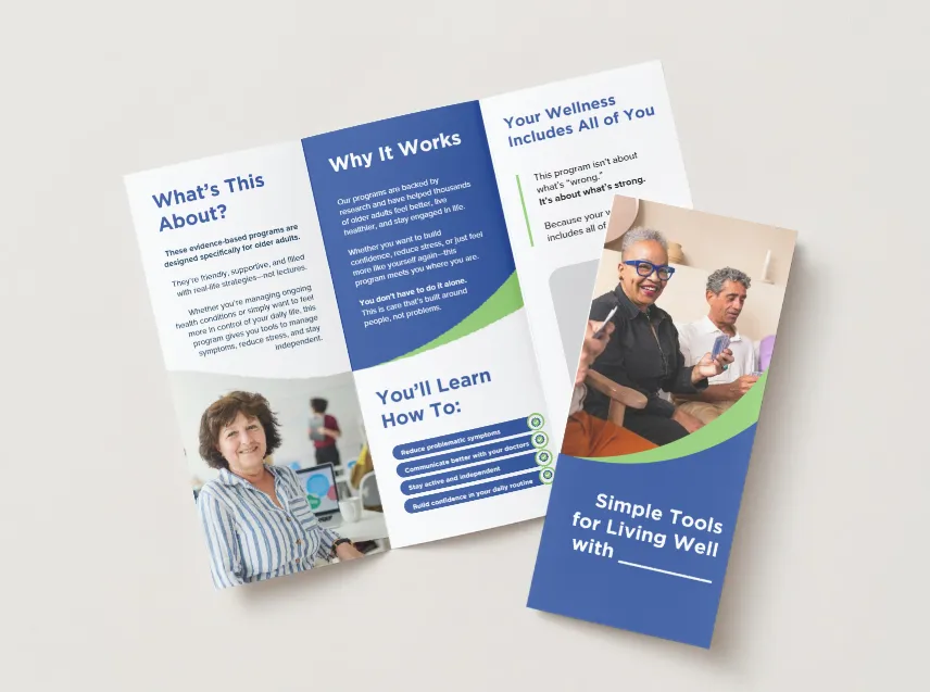 BRIDGES for Older Adults Outreach Toolkit Brochure Example