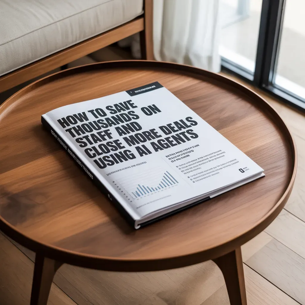 eBook cover mockup for AI Voice Agent guide