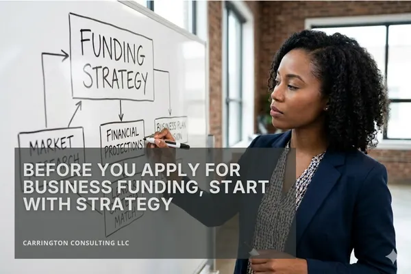 Before You Apply for Business Funding, Start With Strategy | Carrington Insights