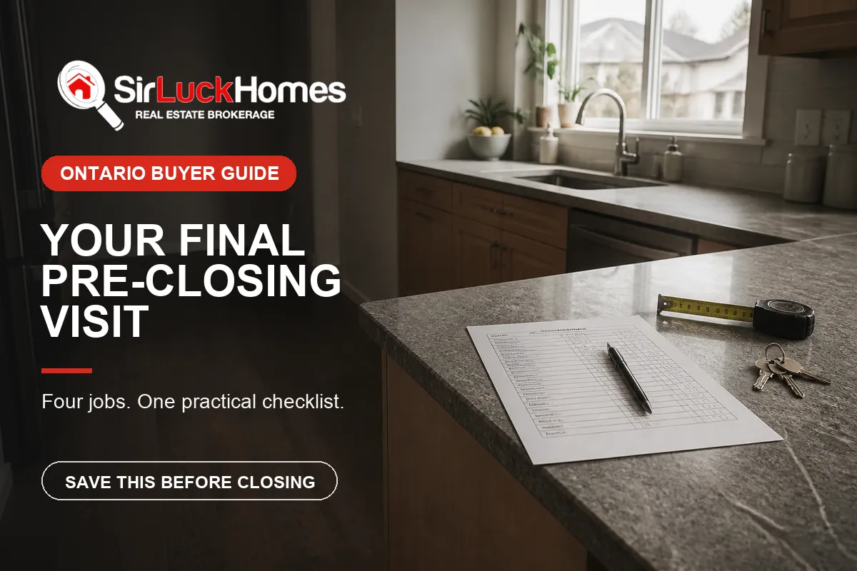 Your Ontario Pre-Closing Visit Is Not a Victory Lap: Use This Checklist