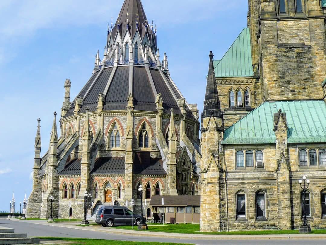 Illustrative photograph of Parliament Hill buildings in Ottawa, taken in 2025.