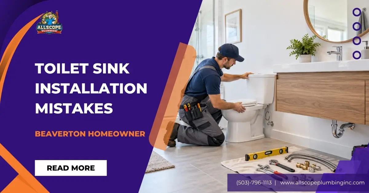 Toilet sink installation mistakes
