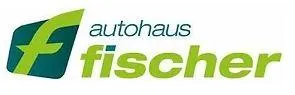 Logo Autohaus Fischer: grünes und blaues F-Icon mit Schriftzug.