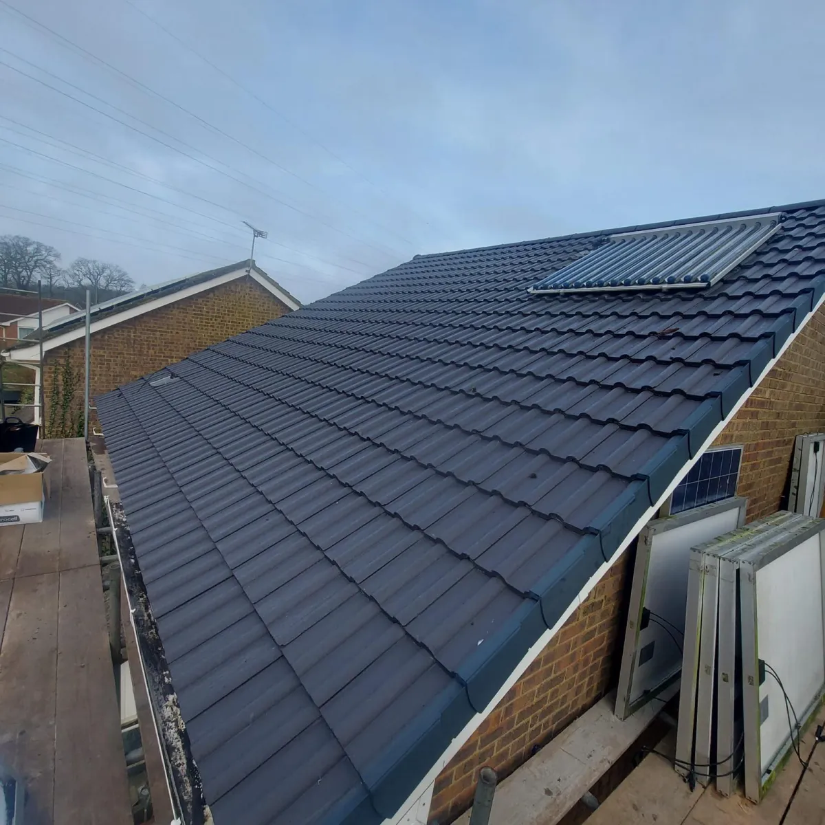 The finished front door restoration in Epsom, featuring a sharp deep green finish and restored curb appeal for a Victorian home.