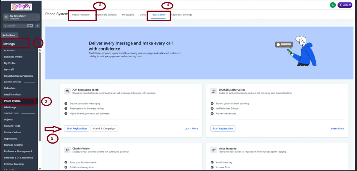 Digi5y add user and admin