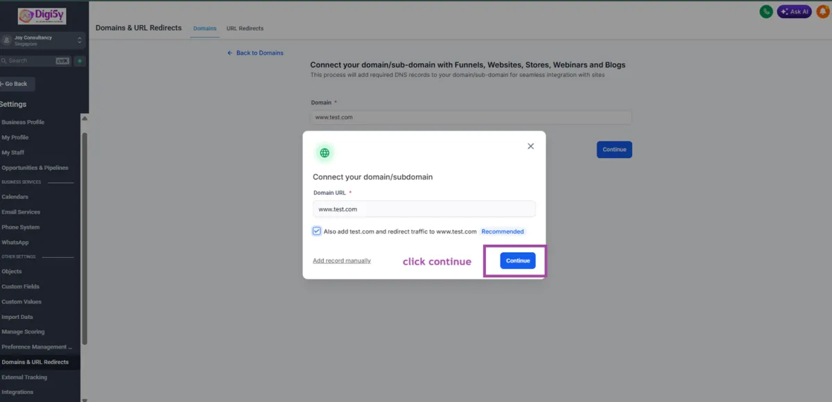 Digi5y add user