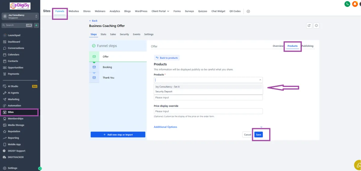 Digi5y Email setup