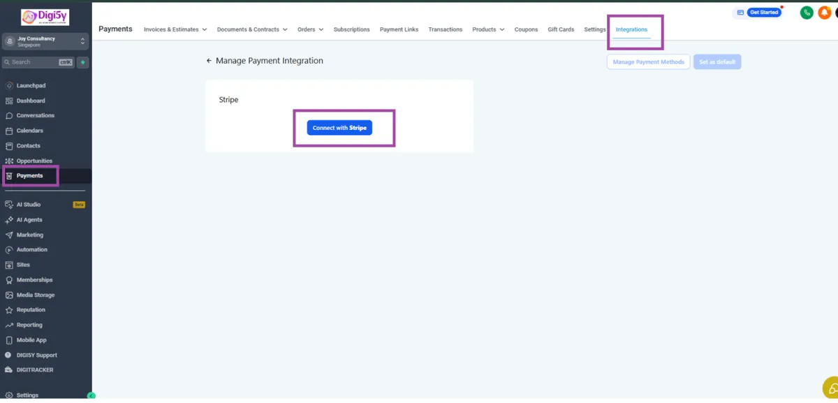 Digi5y Email setup
