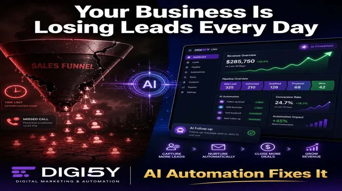 Why Small Businesses Lose 80% of Leads & The AI Fix | Digi5y