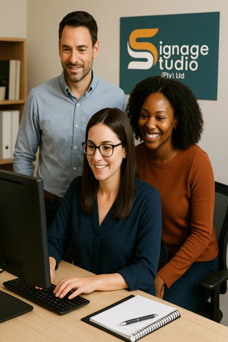 Customer service and admin support team – Signage Studio
