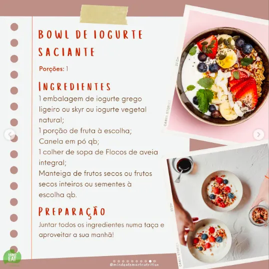 Bowl de Iougurte Saciante