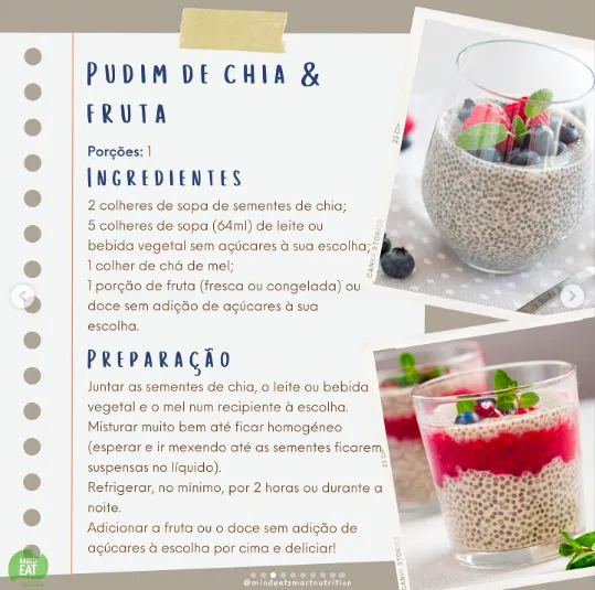Pudim de Chia & Fruta
