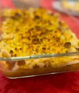 Bacalhau com batata doce, grelos e amor