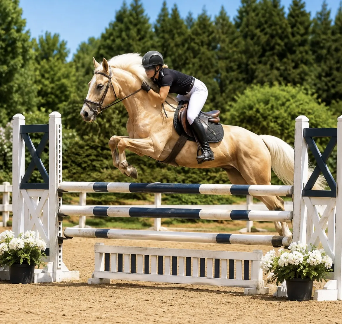 man riding horse near plant during daytime