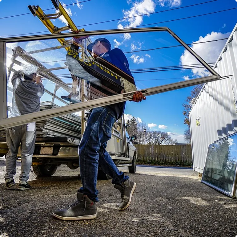 Before and after window replacement results showcasing professional installation quality