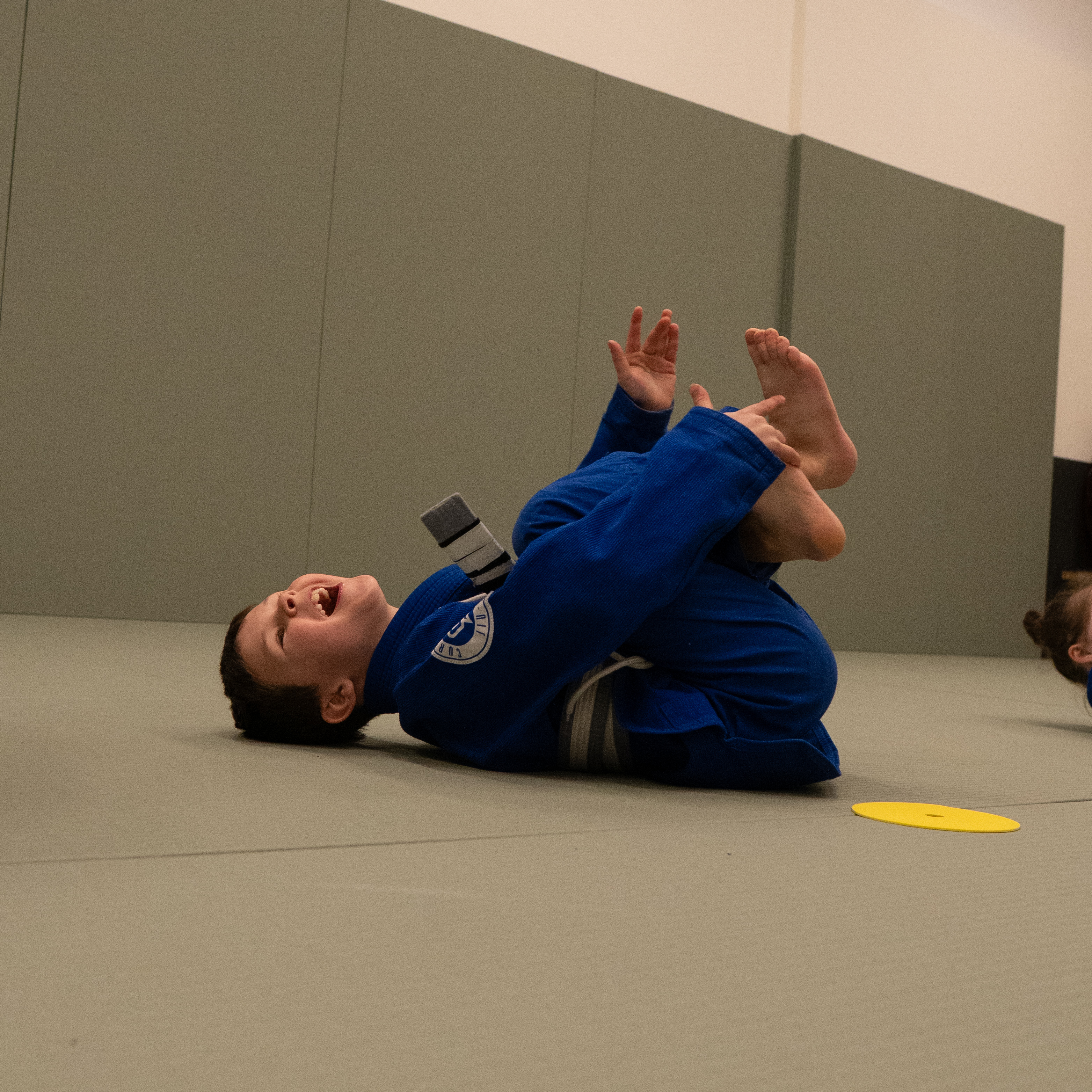 Toddler doing Brazilian Jiu-Jitsu in Holmfirth