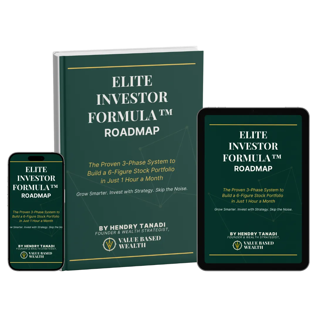 ebook elite investor formula roadmap, 3 phase system to build 6-gfigure stock portfolio in just 1 hour a month