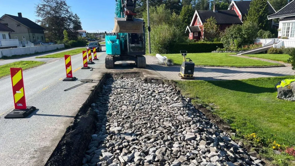 Drensgrøft graving