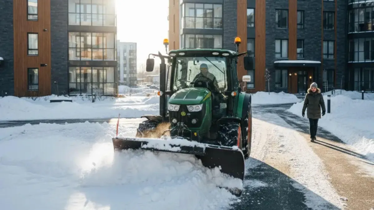 Snømåking i Lørenskog