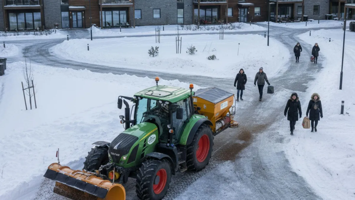 Snømåking i Lillestrøm
