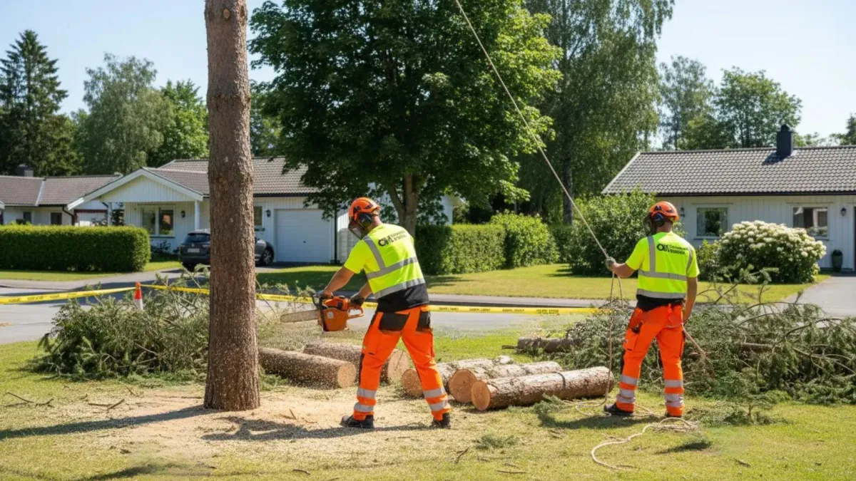 Trefelling og stubbefjerning