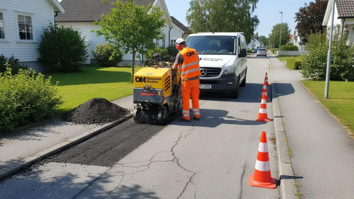 Asfalt fresing i nabolag
