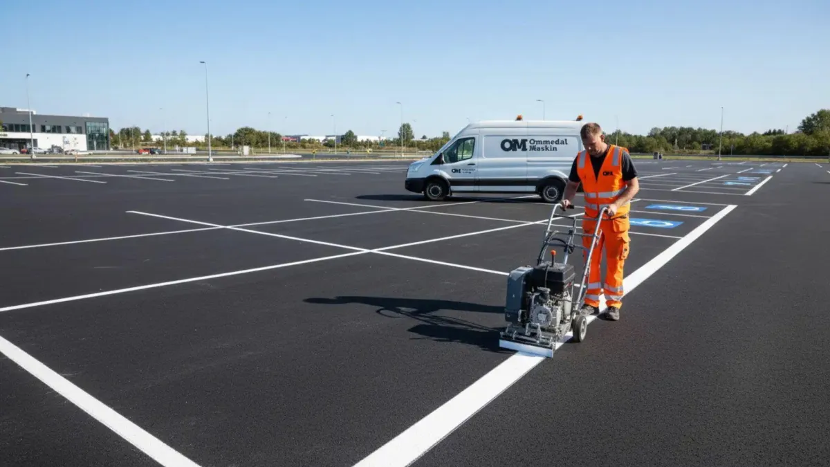 Oppmerking av parkeringsplass