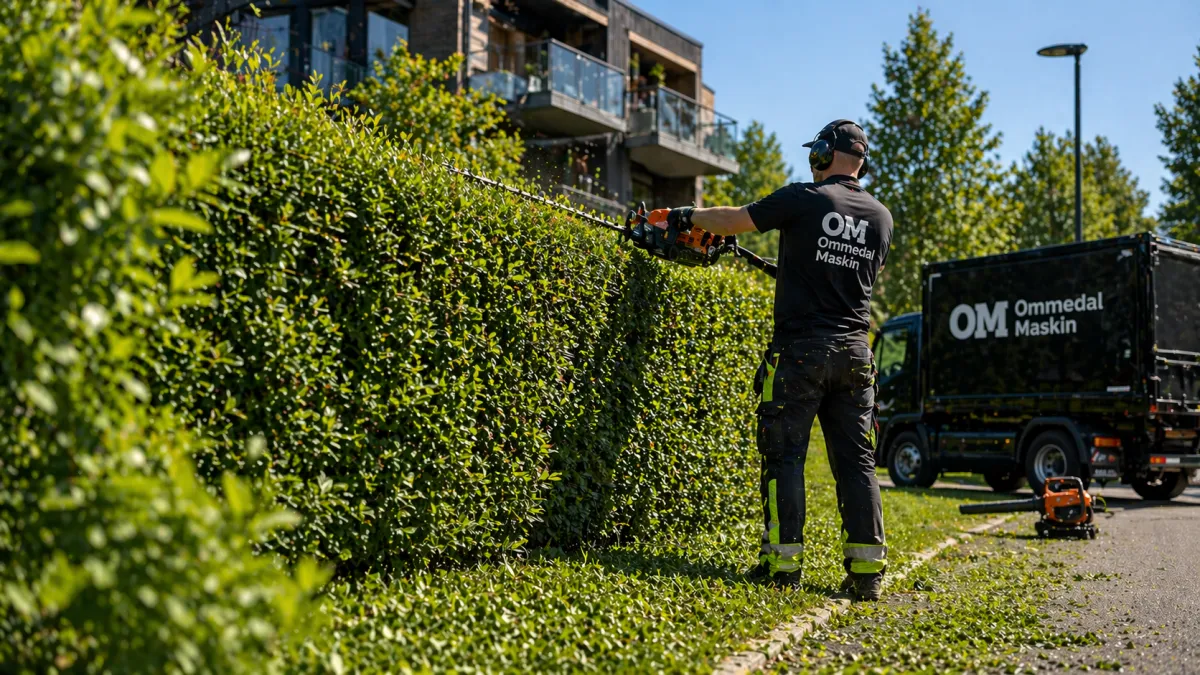 Trimming av hekk i borettslag