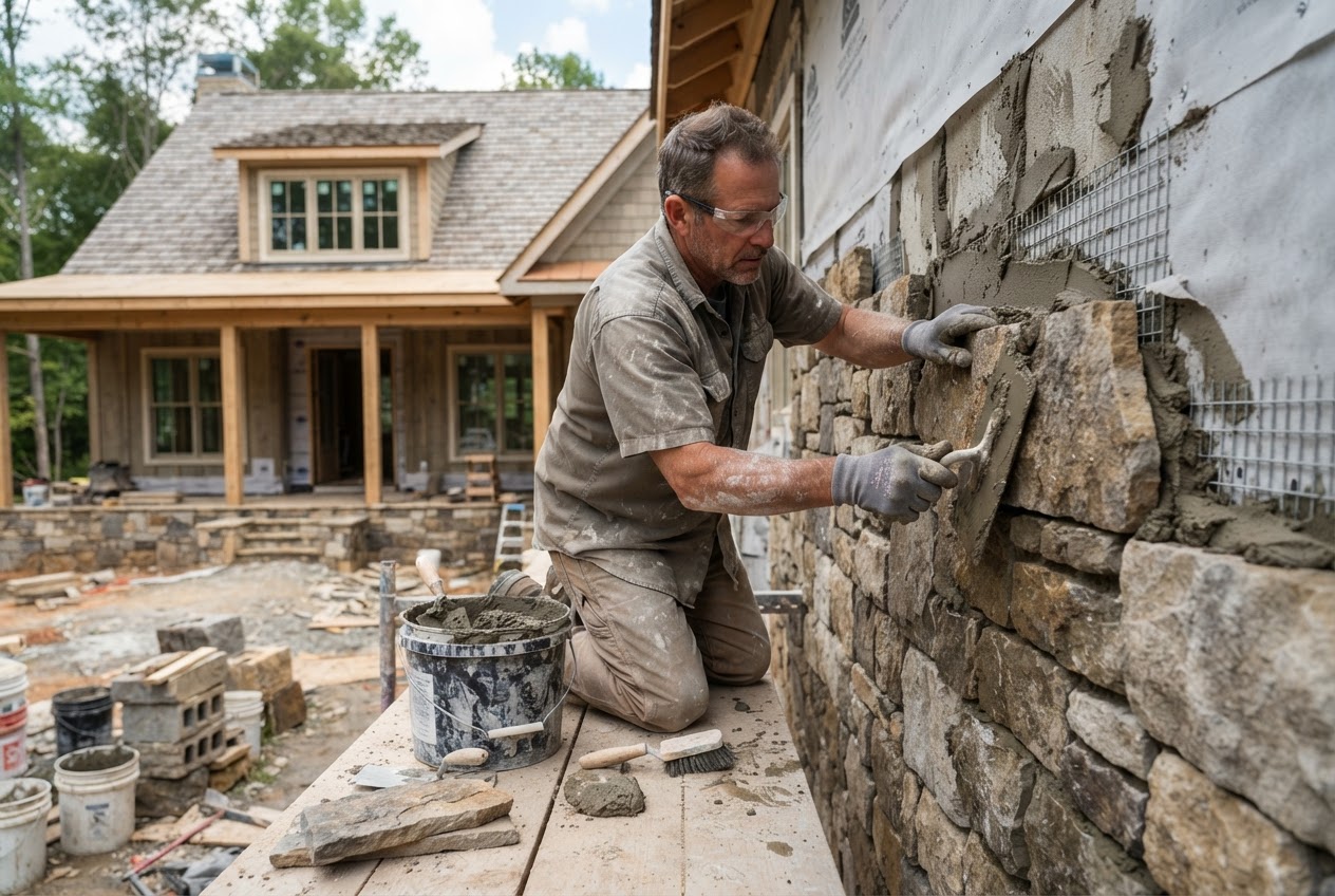 Stone Veneer House Siding in McHenry, IL